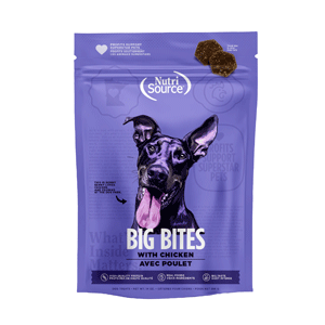 NutriSource Big Bites Chicken Dog Treats 14oz nutrisource, nutri source, big bites, chicken, dog treats